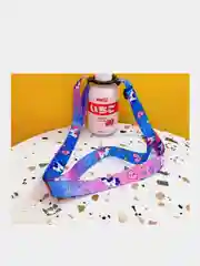 Фиолетовый шнурок для бутылки, Шнурок для ношения бутылки воды на плече (универсальный)