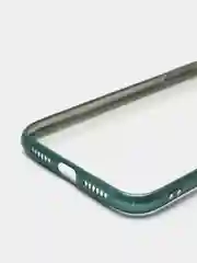 Зеленый чехол силиконовый для iphone/ 6/6s/7/8/se/xs/xsmax/xr/11/11pro/11promax с цветными рамками