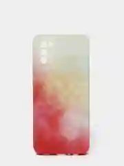 Коралловый меланж чехол силиконовый Samsung Galaxy A02s, Самсунг Галакси А02с с мягким подкладом