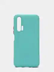 Бирюзовый чехол Huawei Honor 20 Pro (Хуавей Хонор 20) силиконовый противоударный с усиленными углами