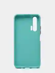 Бирюзовый чехол Huawei Honor 20 Pro (Хуавей Хонор 20) силиконовый противоударный с усиленными углами
