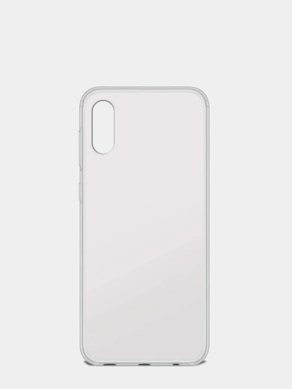 Чехол для Samsung A02, прозрачный, силиконовый