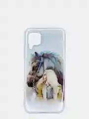 Белый чехол Huawei P40 Lite, Хуавей П40 Лайт прозрачный с рисунком