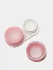 Розовый футляр для контактных линз