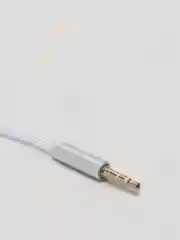 Белый аудиокабель AUX, 3,5мм, jack,плетенный шнур