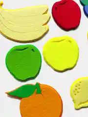 Фрукты из фетра для творчества и развивающих игр