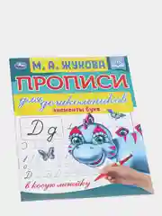 Прописи для дошкольников в косую линейку "Элементы букв", М.А.Жукова