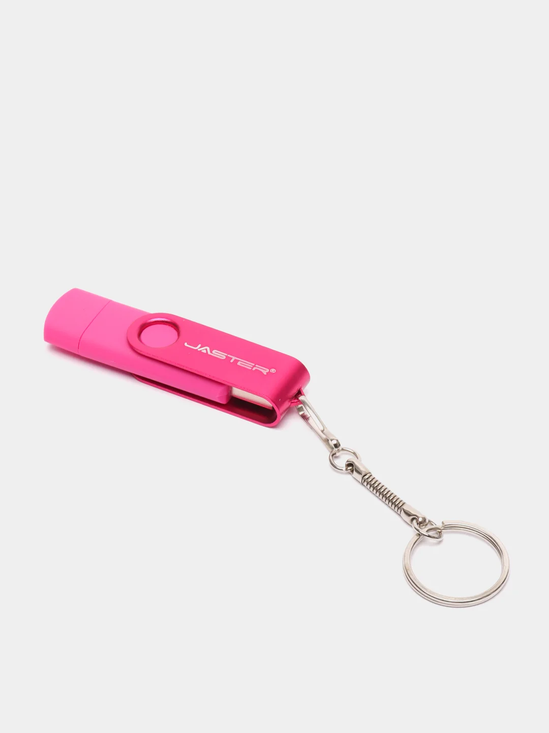 Розовый usb флеш-накопитель 3 в 1 для телефона и ПК 8, 16, 32, 64, 128 Гб, флешка Jaster