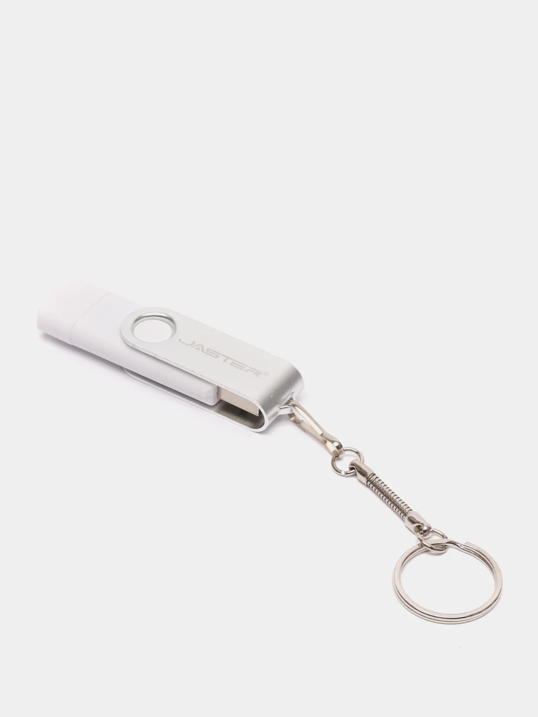 Серебряный usb флеш-накопитель 3 в 1 для телефона и ПК 8, 16, 32, 64, 128 Гб, флешка Jaster