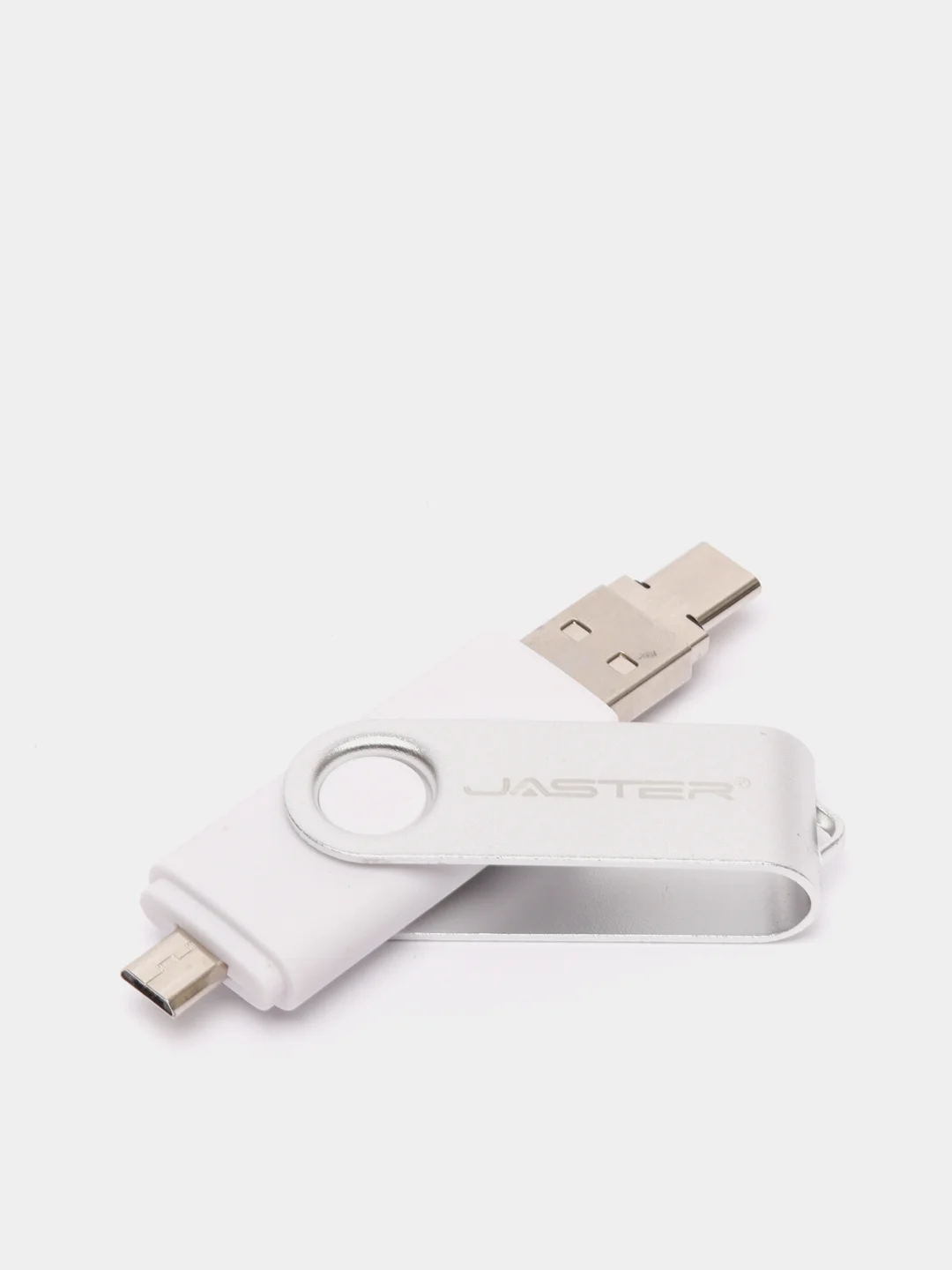 Серебряный usb флеш-накопитель 3 в 1 для телефона и ПК 8, 16, 32, 64, 128 Гб, флешка Jaster