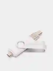 Серебряный usb флеш-накопитель 3 в 1 для телефона и ПК 8, 16, 32, 64, 128 Гб, флешка Jaster
