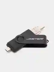 Черный usb флеш-накопитель 3 в 1 для телефона и ПК 8, 16, 32, 64, 128 Гб, флешка Jaster
