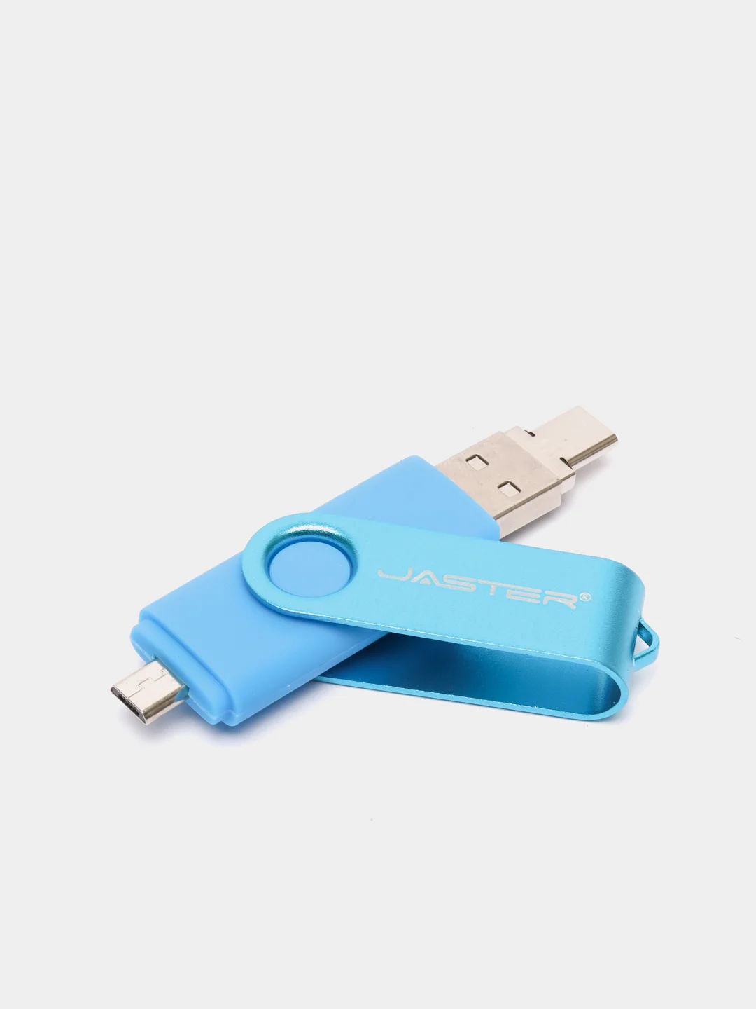 Голубой usb флеш-накопитель 3 в 1 для телефона и ПК 8, 16, 32, 64, 128 Гб, флешка Jaster