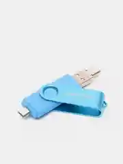 Голубой usb флеш-накопитель 3 в 1 для телефона и ПК 8, 16, 32, 64, 128 Гб, флешка Jaster