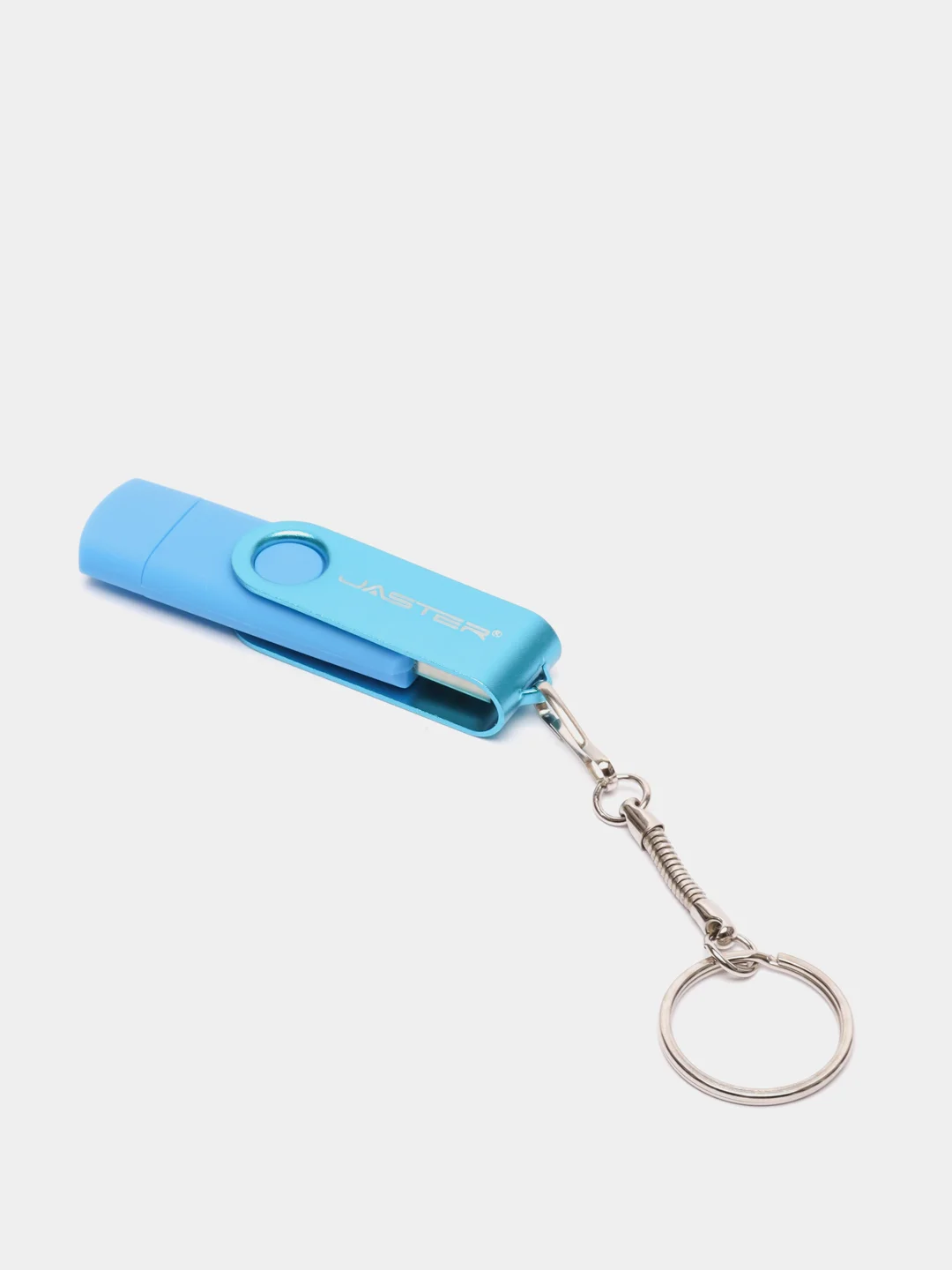 Голубой usb флеш-накопитель 3 в 1 для телефона и ПК 8, 16, 32, 64, 128 Гб, флешка Jaster