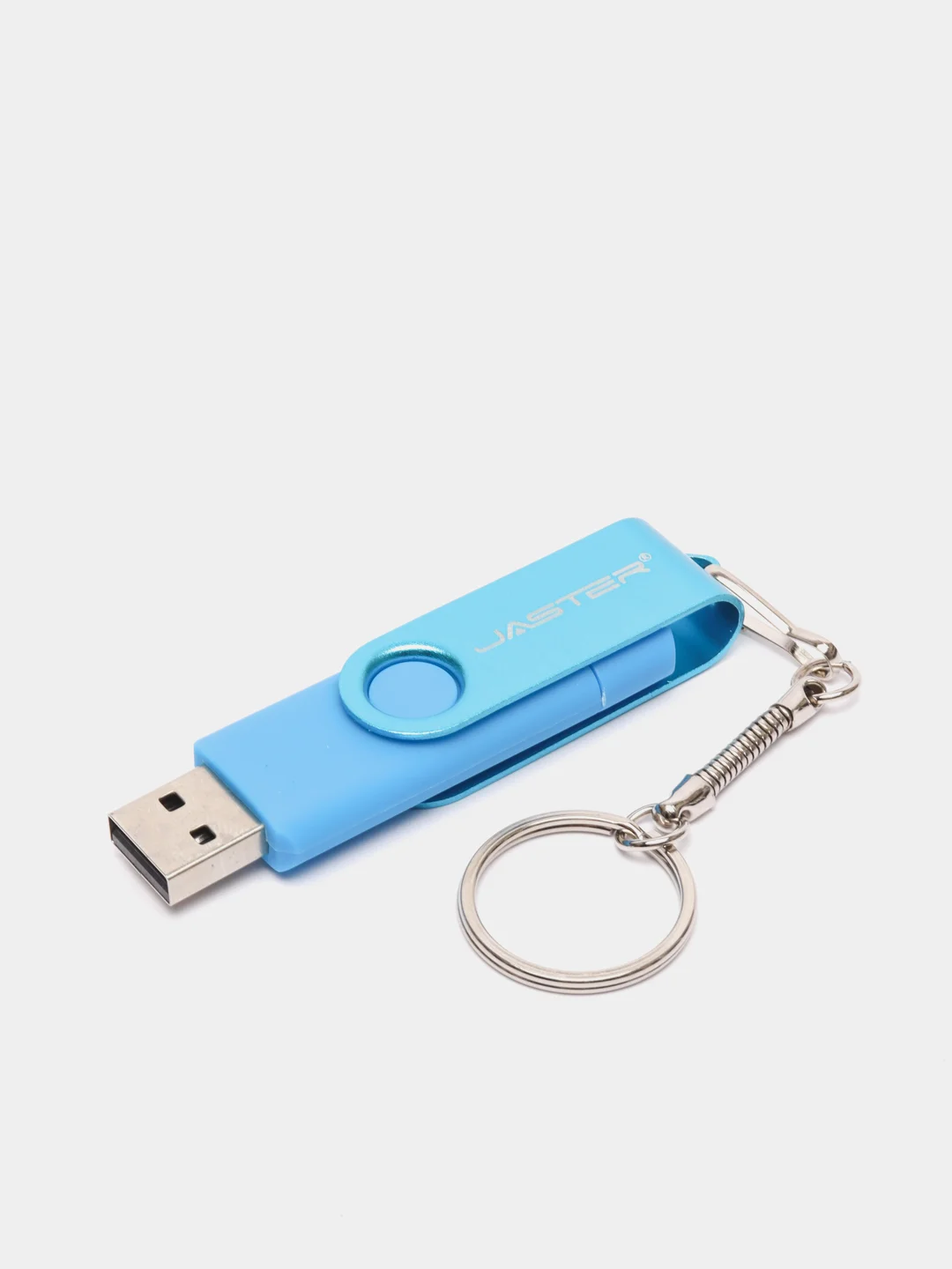 Голубой usb флеш-накопитель 3 в 1 для телефона и ПК 8, 16, 32, 64, 128 Гб, флешка Jaster