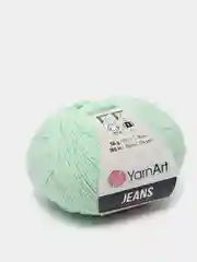 Мятный пряжа YarnArt Jeans, 50 г, 160 м