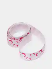 Конфетный лента атласная "Сердечки. Бантики", 2,5 см х 2 метра