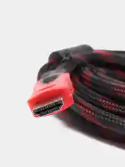 Кабель HDMI M / HDMI M, LAN, чёрно-красный, 5 м