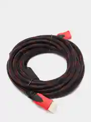 Кабель HDMI M / HDMI M, LAN, чёрно-красный, 5 м