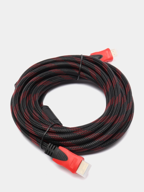 Кабель HDMI M / HDMI M, LAN, чёрно-красный, 5 м