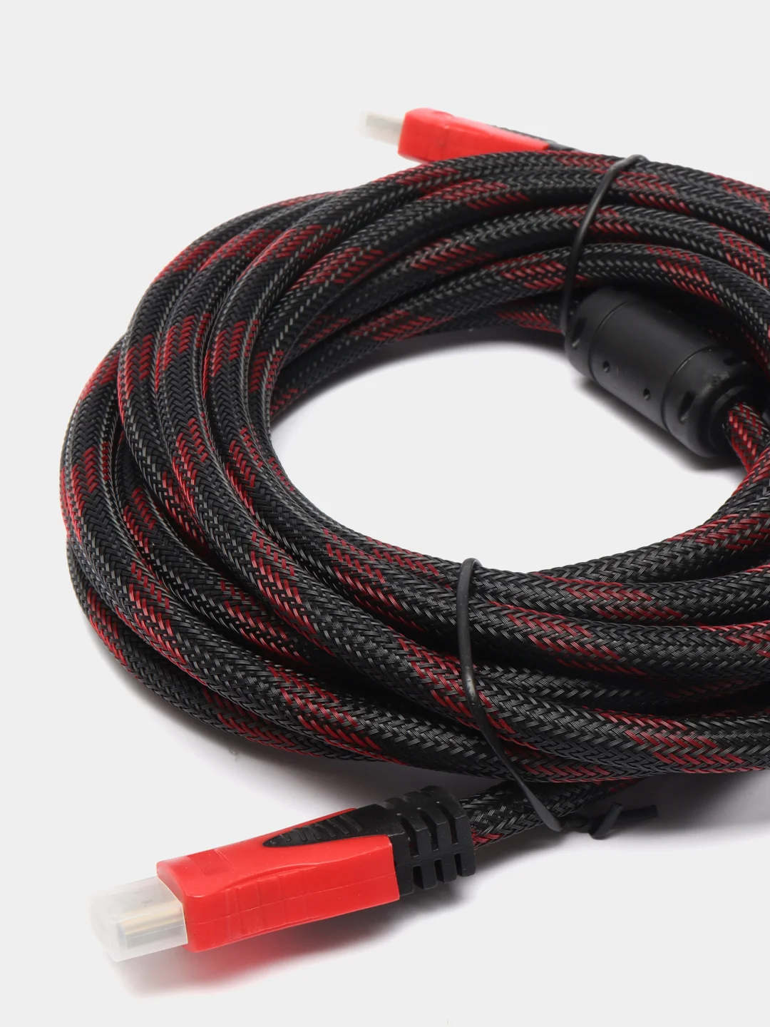 Кабель HDMI M / HDMI M, LAN, чёрно-красный, 5 м