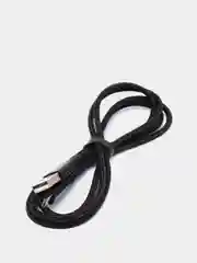 Черный кабель текстильный Olmio Basic, c быстрой зарядкой, micro USB, 1,2 м, 2,1 A