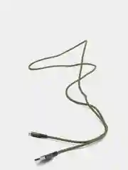 Зеленый кабель текстильный Olmio Basic, c быстрой зарядкой, micro USB, 1,2 м, 2,1 A