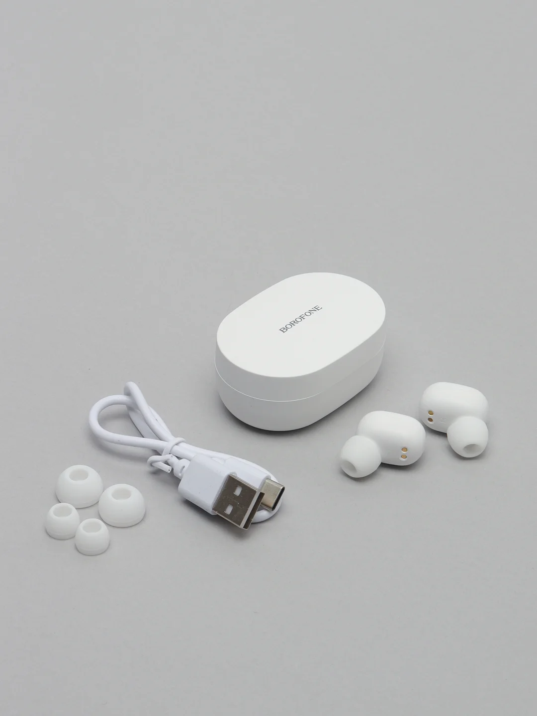 Беспроводные наушники BOROFONE BW06 Manner, Bluetooth, 300 мАч, белый