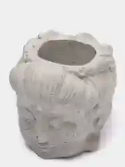 Серый кашпо-ваза "Голова Будды", 10 цветов