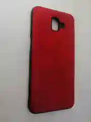 Алый силиконовый усиленный чехол Samsung J6 +(Plus)