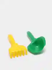 Красный игрушки для песочницы: ведро, лопатка, грабли