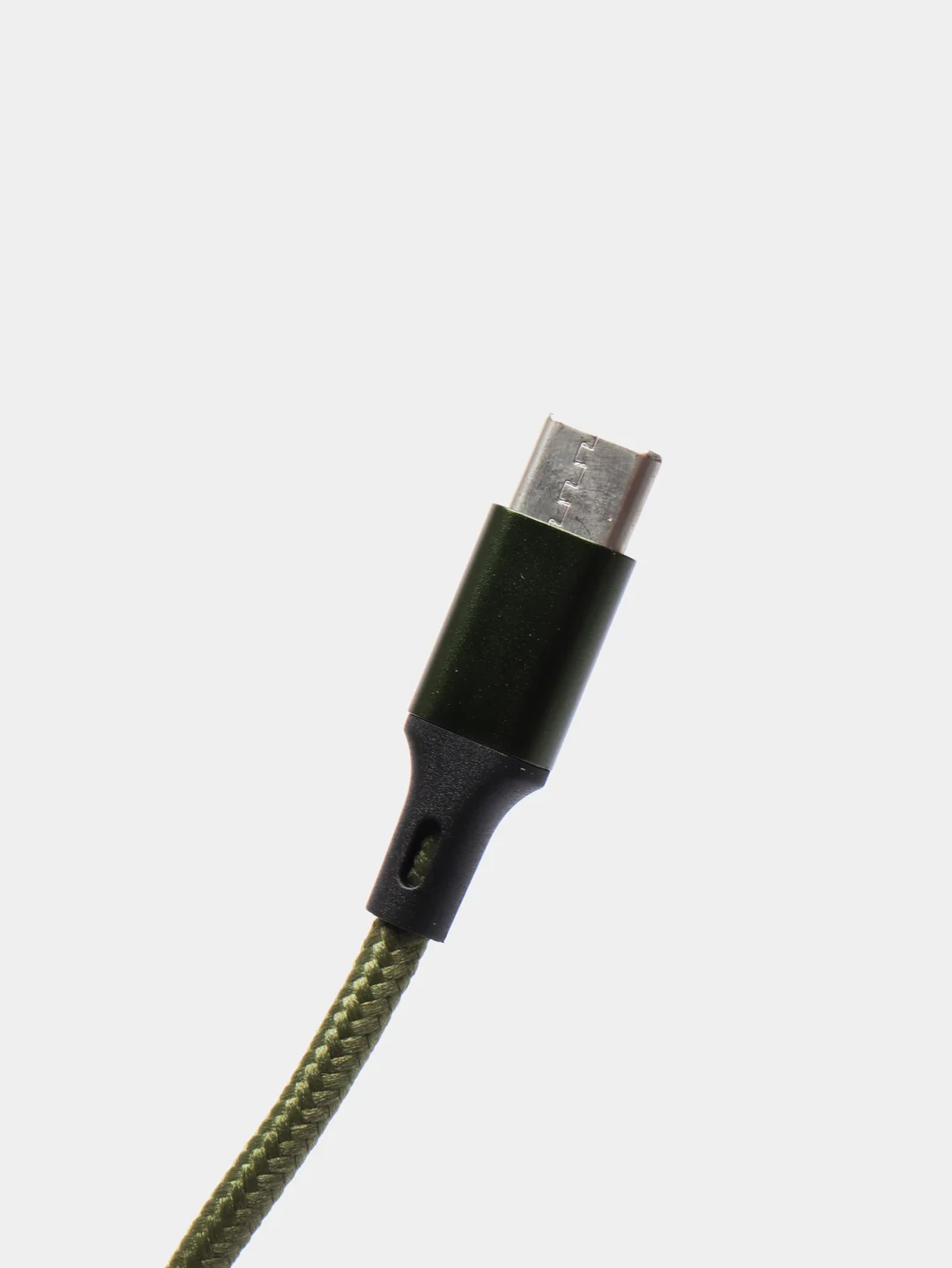 Зеленый кабель c быстрой зарядкой Olmio Basic Type-C, 1,2 м, 2,1 A