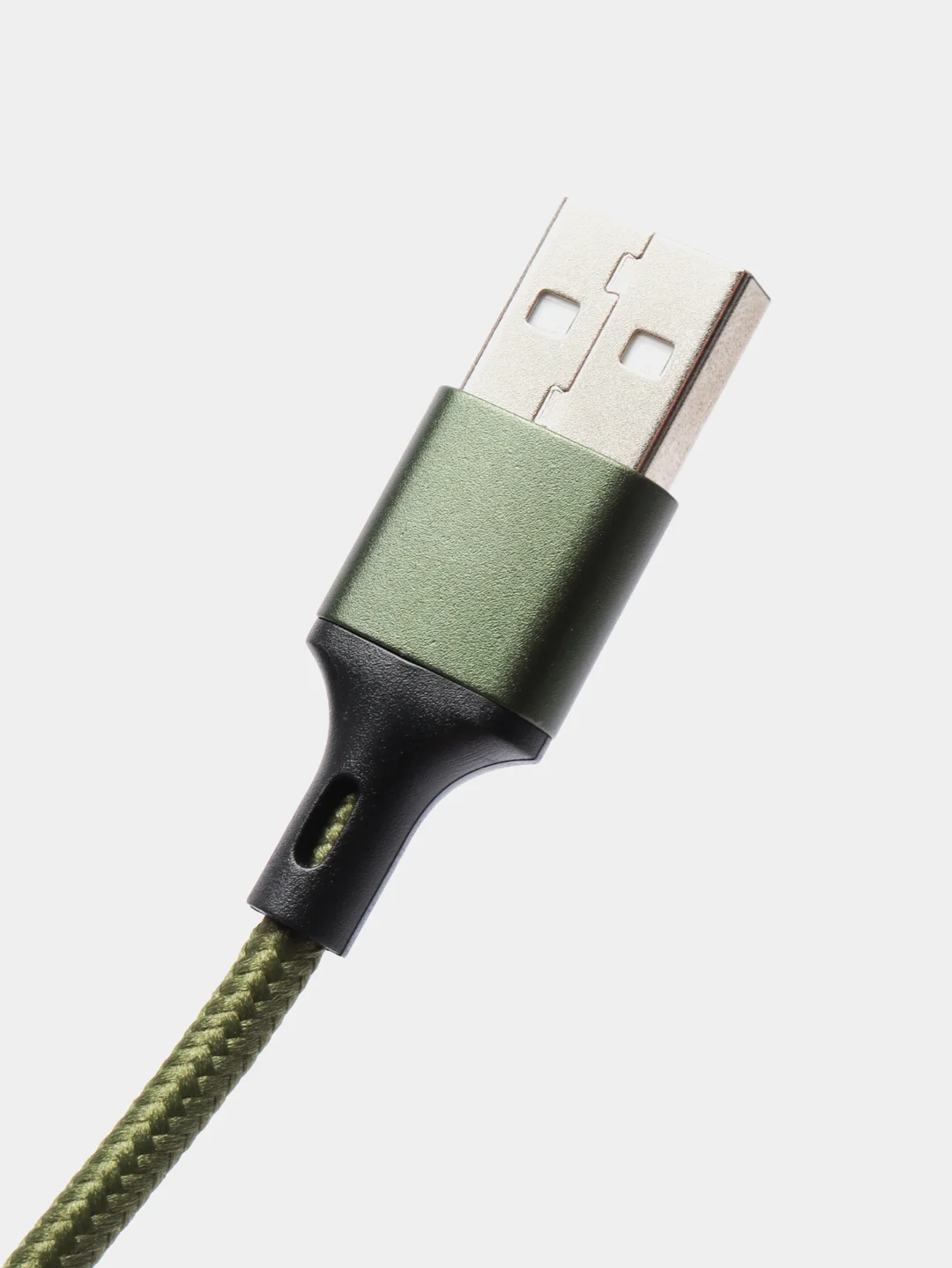 Зеленый кабель c быстрой зарядкой Olmio Basic Type-C, 1,2 м, 2,1 A