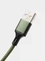 Зеленый кабель c быстрой зарядкой Olmio Basic Type-C, 1,2 м, 2,1 A