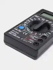 Желтый мультиметр цифровой DT-832 со звуковой прозвонкой (батарея питания установлена)