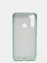 Зеленый чехол Xiaomi Redmi Note 8T цветной, силиконовый, с глянцевой рамкой (Редми Нот 8Т)