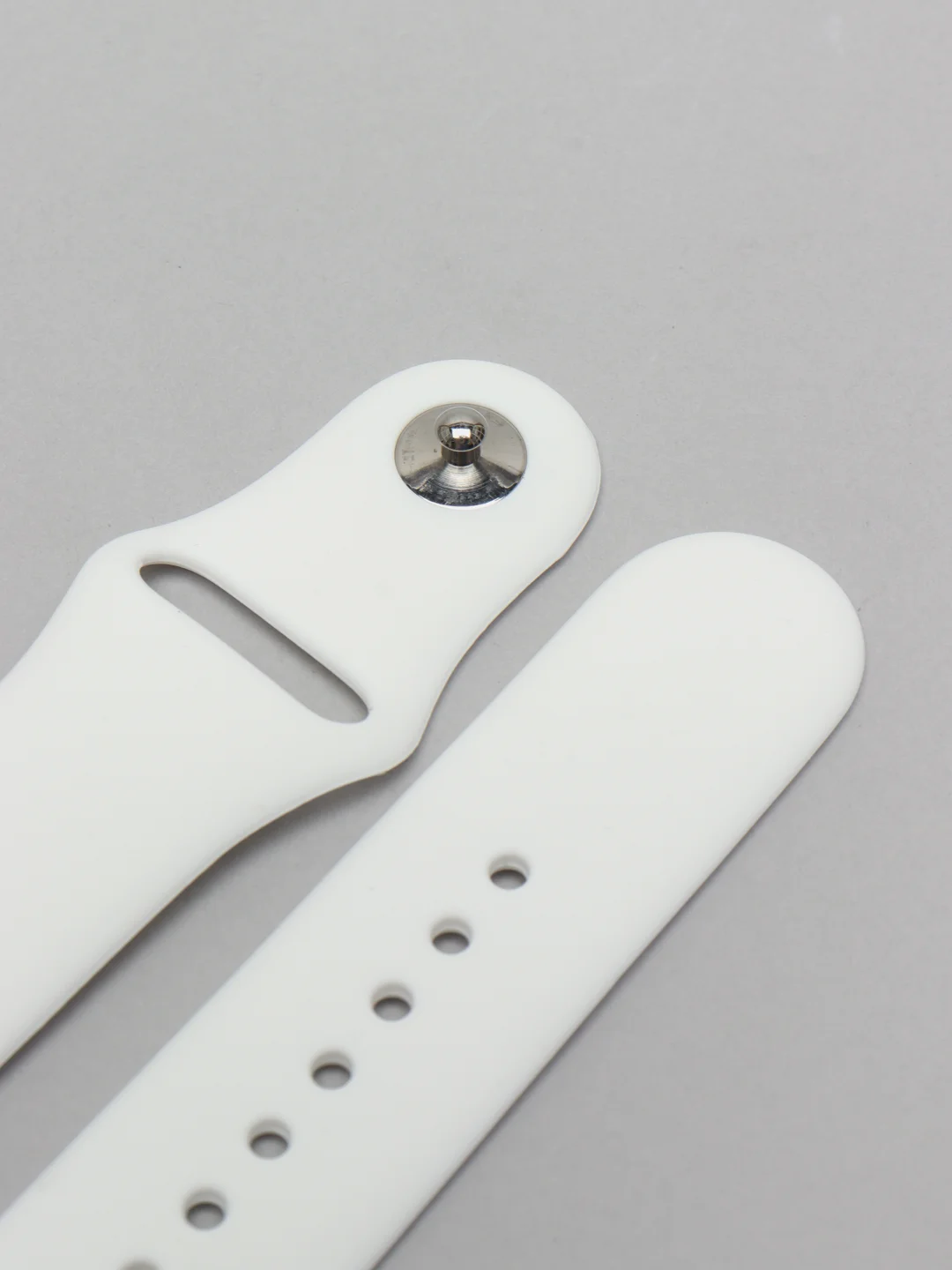 Белый силиконовый ремешок для Apple Watch 38, 42, 40, 44