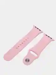 Розовый силиконовый ремешок для Apple Watch 38, 42, 40, 44