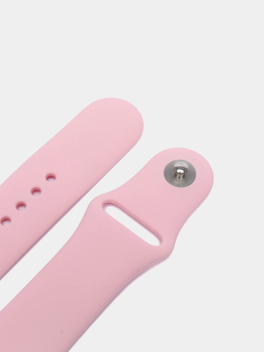 Розовый силиконовый ремешок для Apple Watch 38, 42, 40, 44