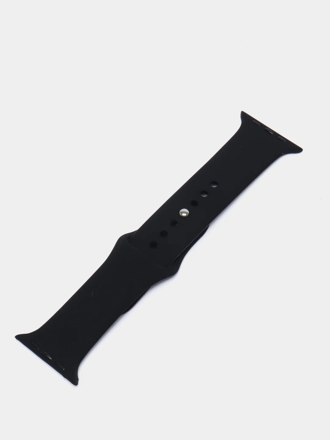 Черный силиконовый ремешок для Apple Watch 38, 42, 40, 44