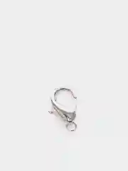 Серебряный замок - карабин "Лобстер", 10 шт