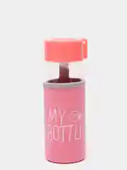 Розовый my bottle в термочехле