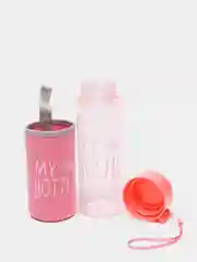Розовый my bottle в термочехле