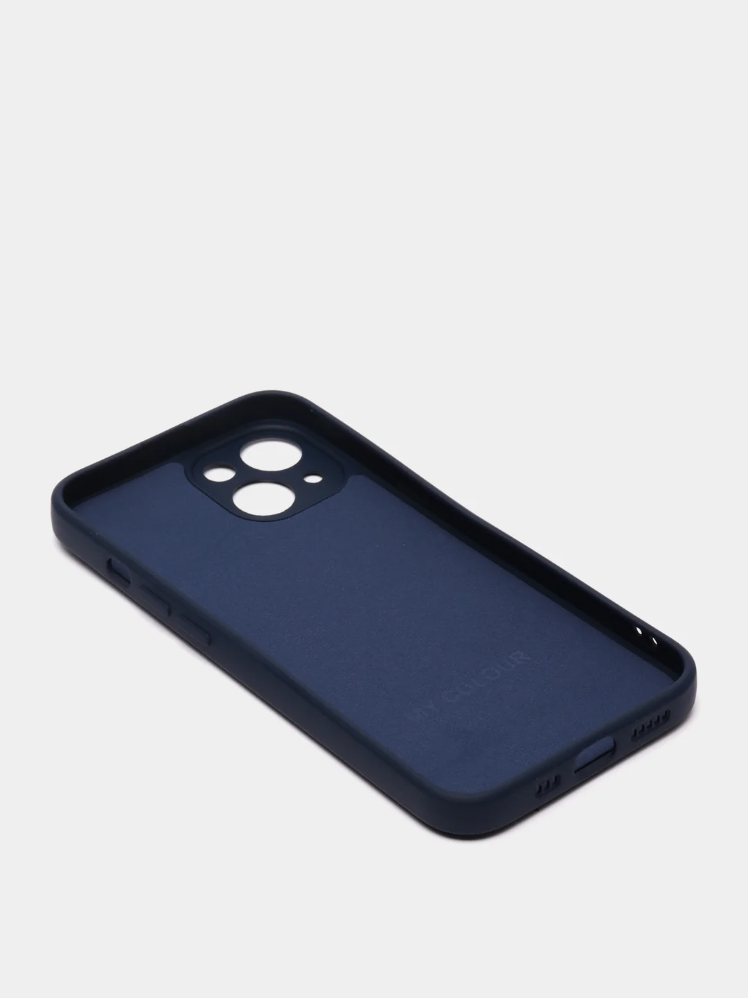 Темно-синий чехол iPhone 13 Pro Max, силиконовый на айфон про макс