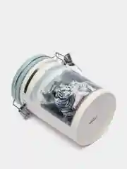 Банка для сыпучих продуктов, 850 мл, с клипсой
