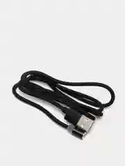 Черный кабель магнитный для зарядки телефона Lightning / micro-USB / Type-C