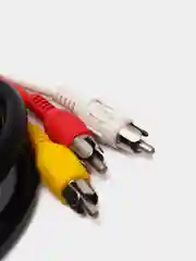 Шнур SCART - 3 x RCA, с переключателем Вход - Выход, 1.2 метра