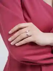 Серебряный кольцо Две жемчужины безразмерное