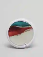 Белый попсокет Popsocket Зеркало-держатель для телефона и наушников. Яркие краски, золото, волны